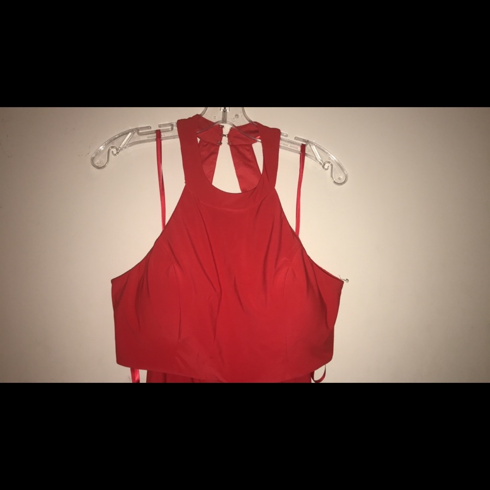 Prom Red 2 piece Large - dress